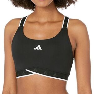 Adidas Women's Black and White Sports Bra